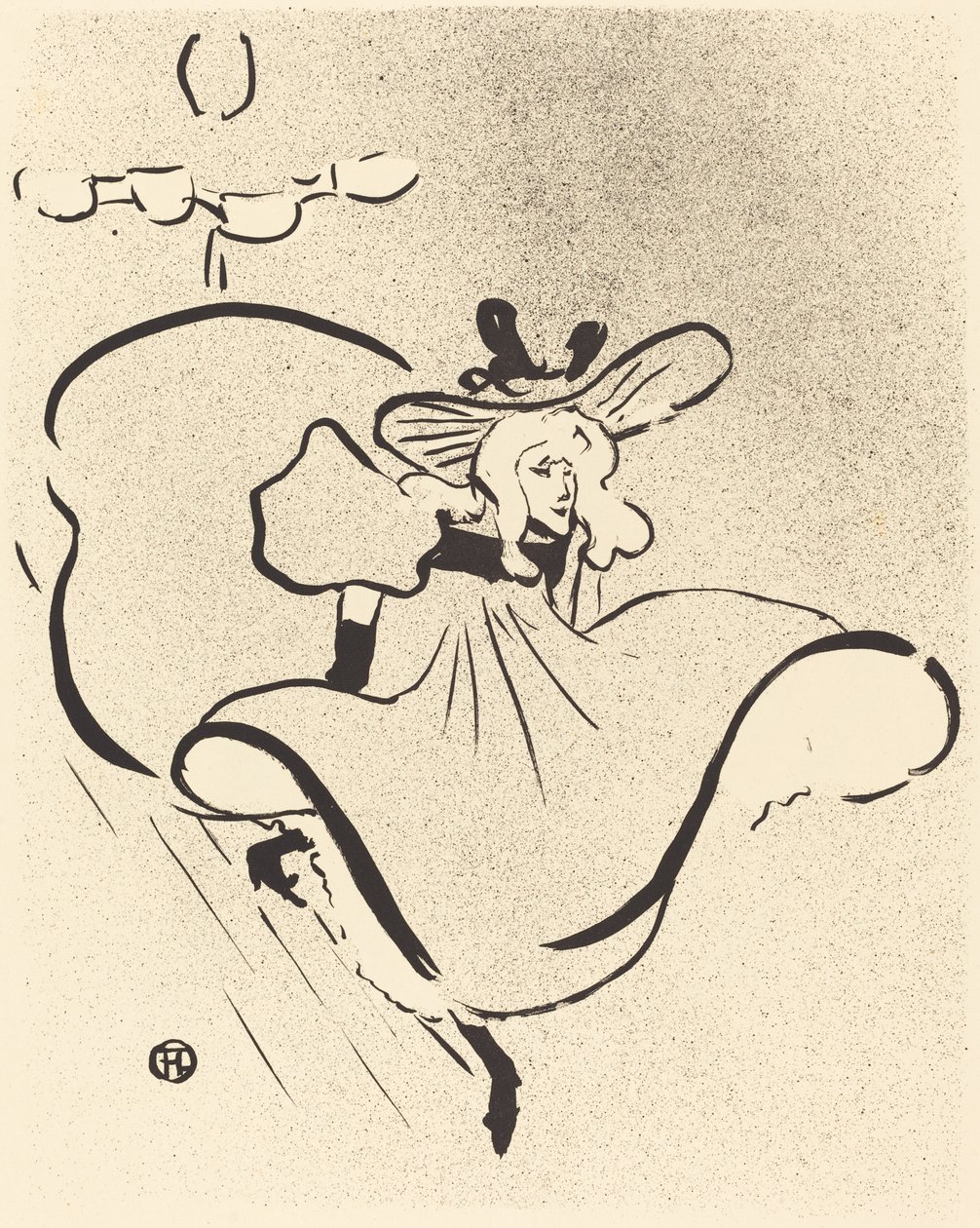 Jane Avril, 1893. autorstwa Henri de Toulouse Lautrec