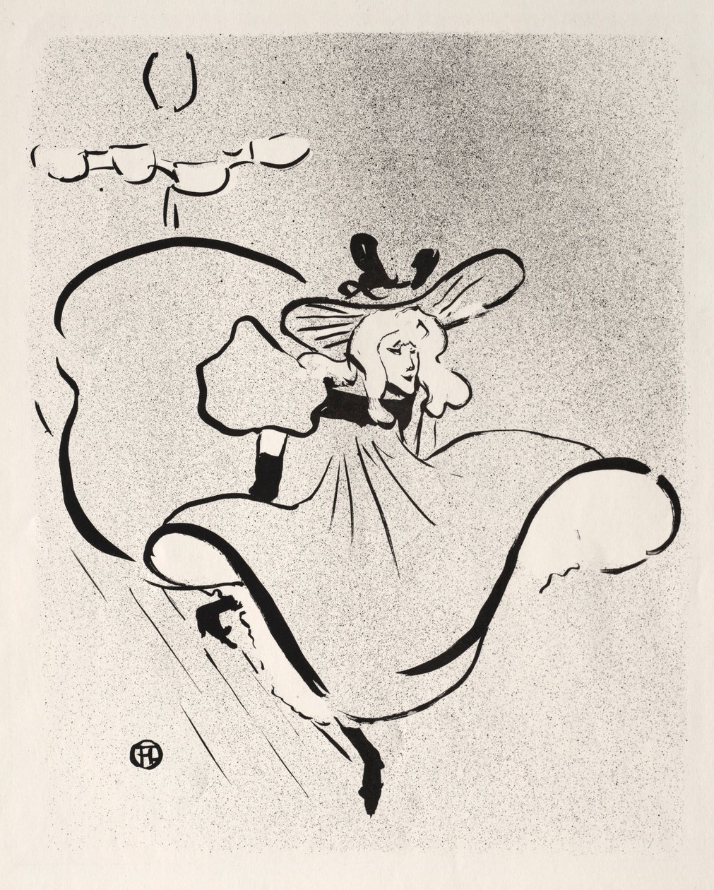 Jane Avril, 1893. autorstwa Henri de Toulouse Lautrec