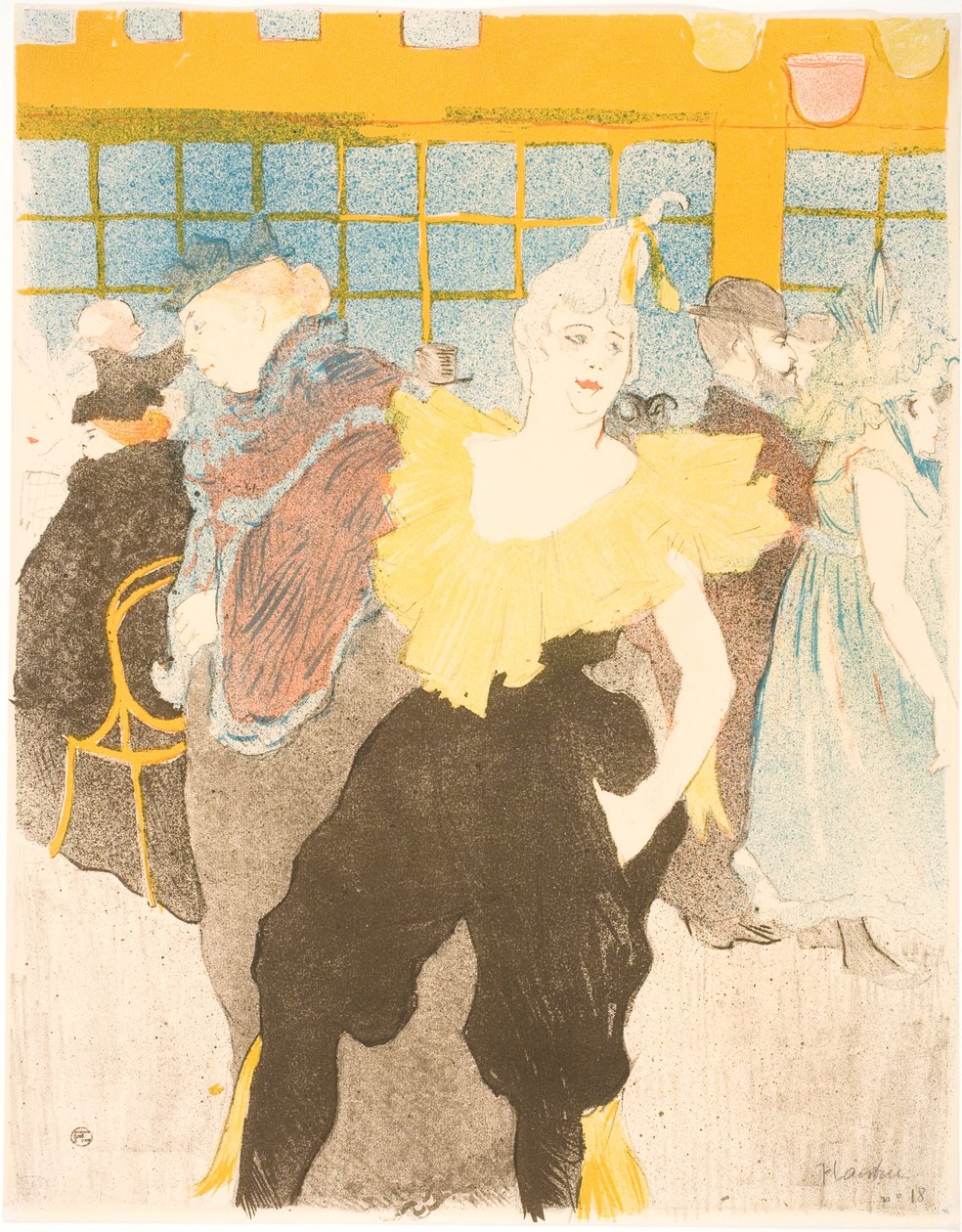 Błazen w Moulin Rouge autorstwa Henri de Toulouse Lautrec