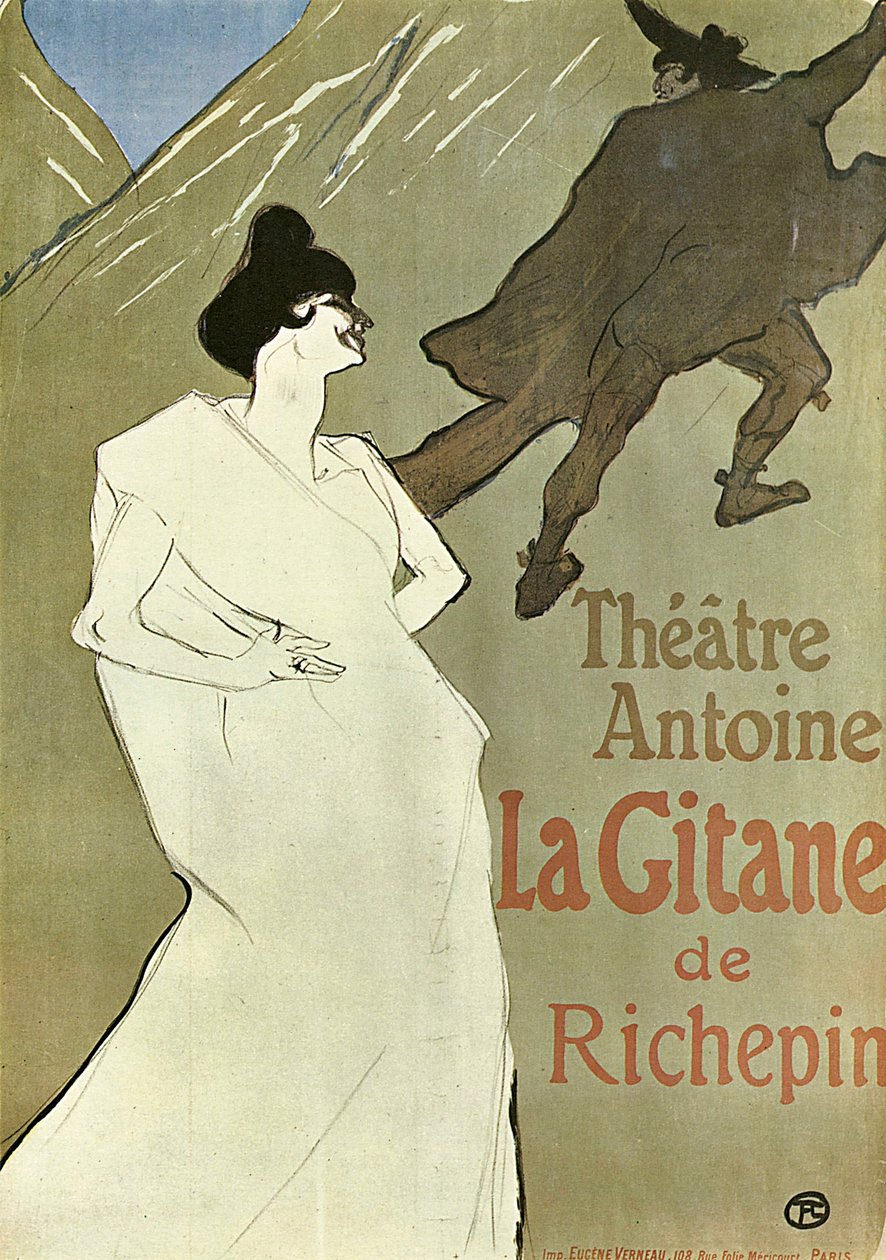 Cygan, 1899-1900. autorstwa Henri de Toulouse Lautrec
