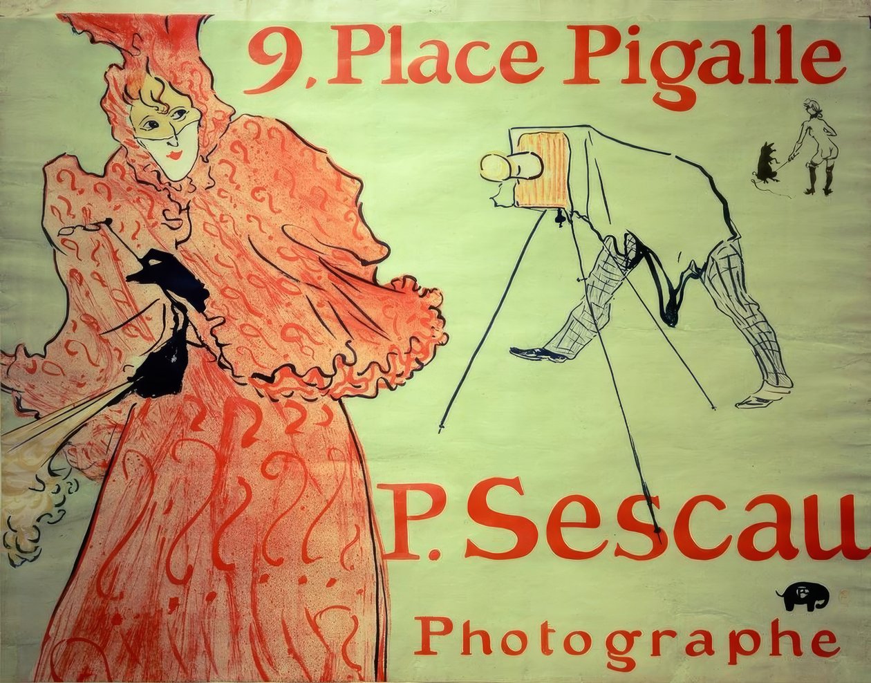 P.Sescau / Fotograf autorstwa Henri de Toulouse Lautrec