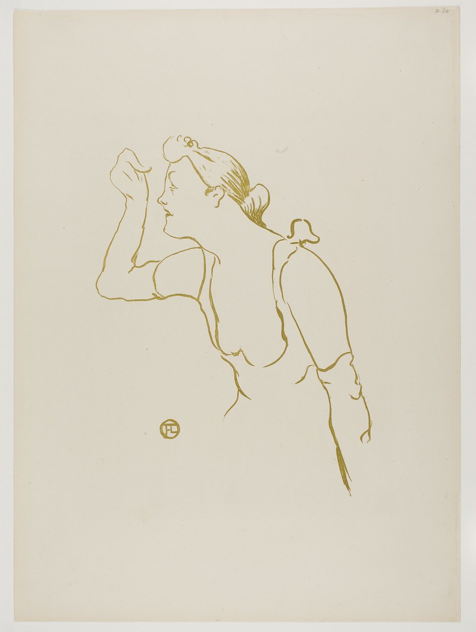 Paula Brébion, z Le Café-Concert autorstwa Henri de Toulouse Lautrec