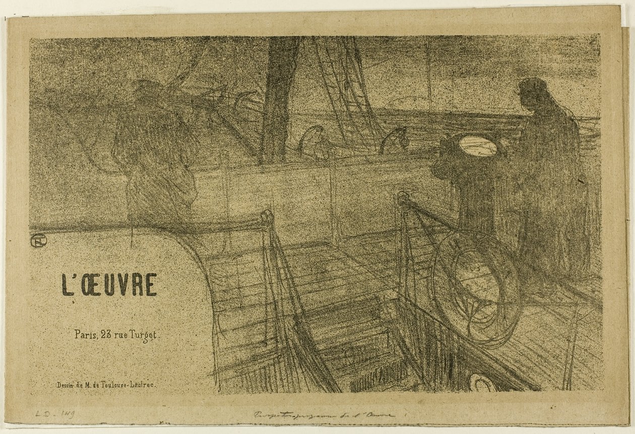 Prospekt - program prac autorstwa Henri de Toulouse Lautrec