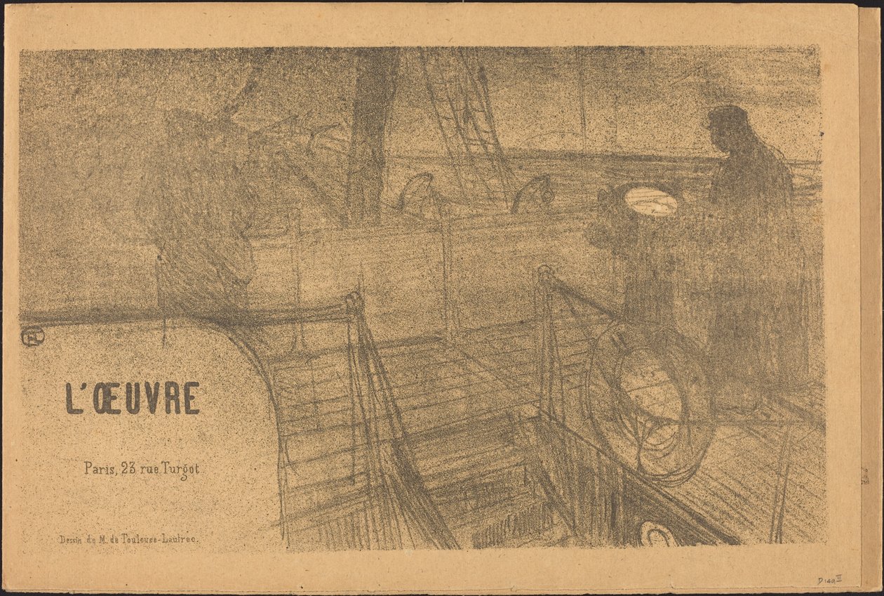 Program prospektowy dzieła, 1895. autorstwa Henri de Toulouse Lautrec