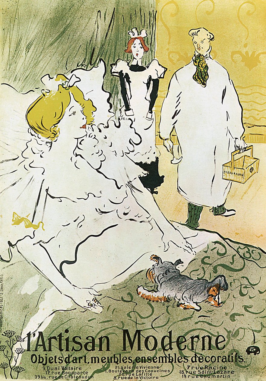 Qui, LArtisan Moderne, 1894. autorstwa Henri de Toulouse Lautrec