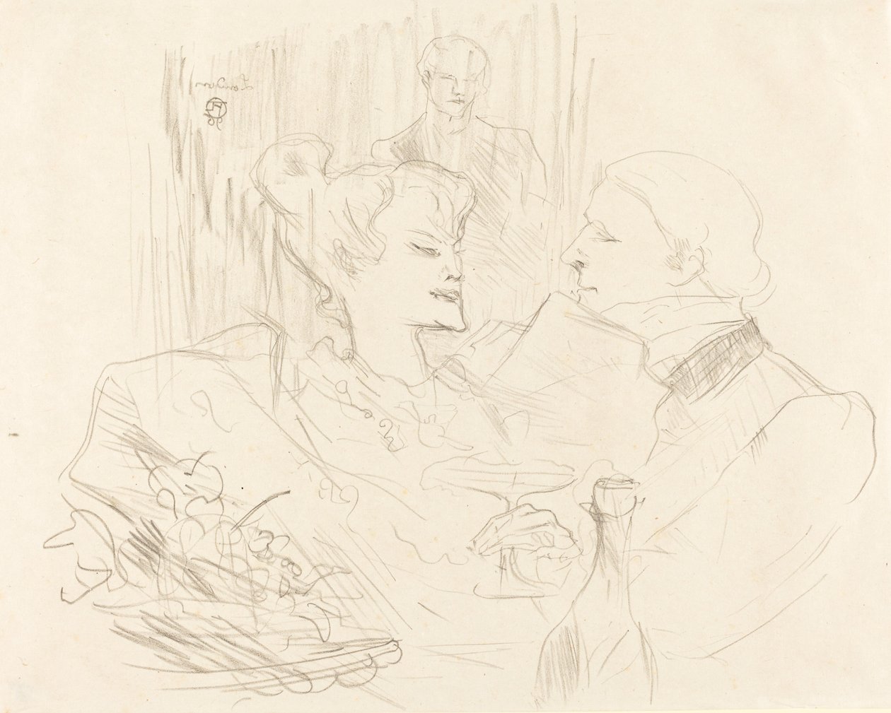 Kolacja w Londynie autorstwa Henri de Toulouse Lautrec