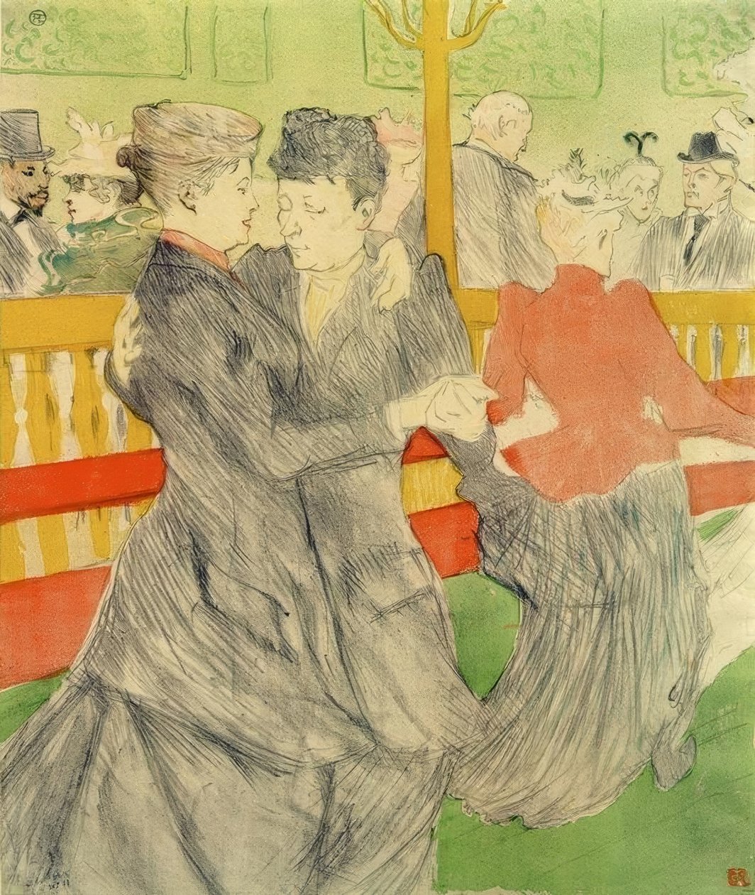 Taniec w Moulin Rouge | Henri de Toulouse Lautrec