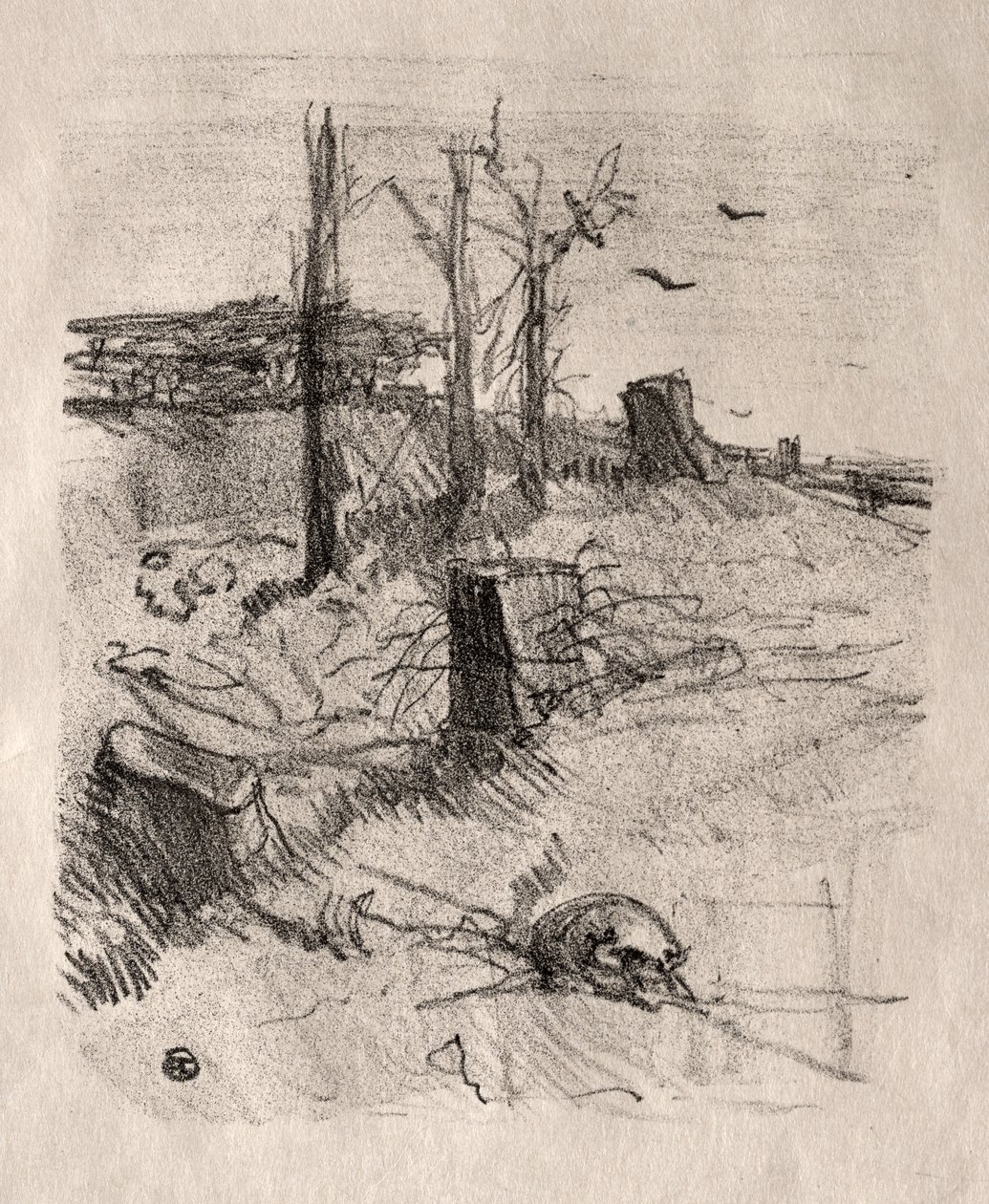 Cmentarz w Galicji autorstwa Henri de Toulouse Lautrec