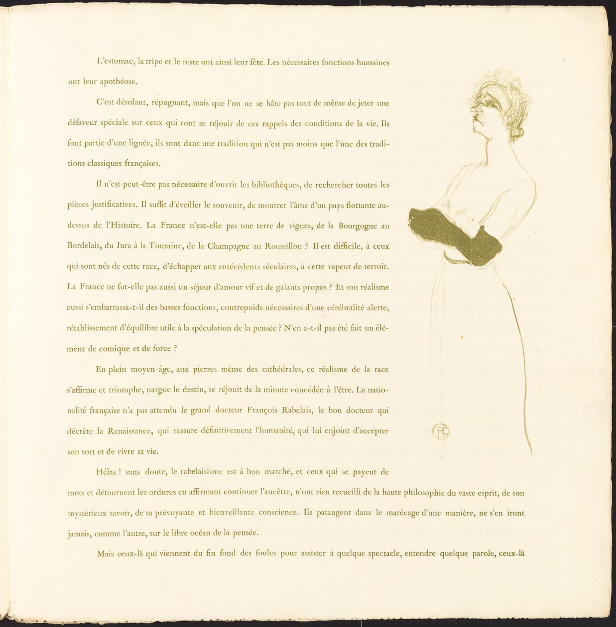 Yvette Guilbert autorstwa Henri de Toulouse Lautrec