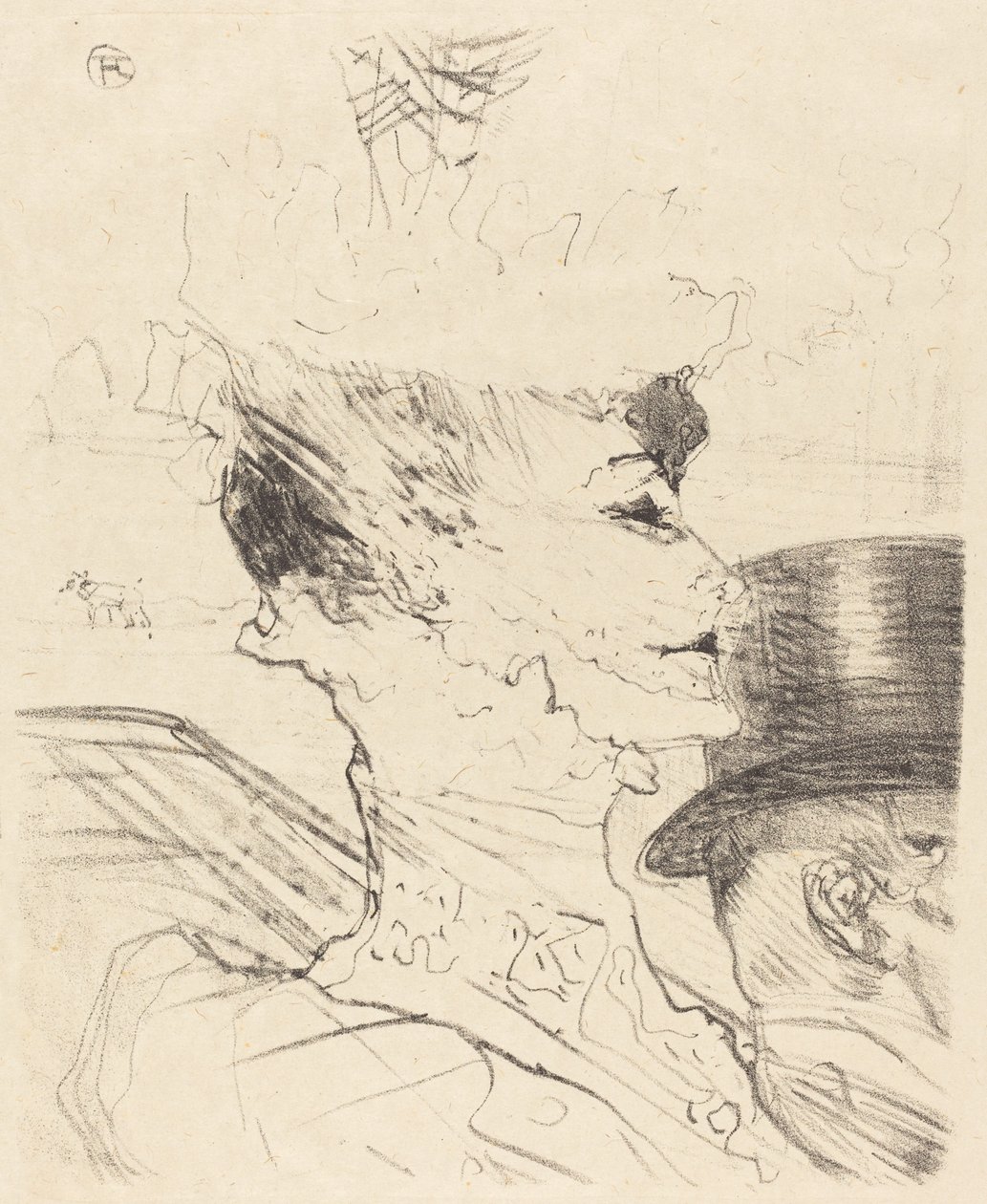 Yvette Guilbert, 1896. autorstwa Henri de Toulouse Lautrec