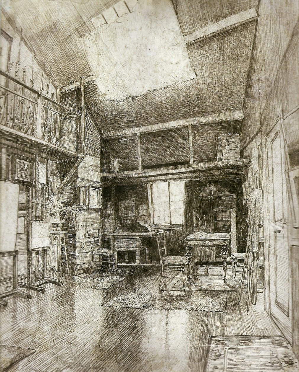 Warsztaty artystyczne w Boitsfort autorstwa Henrique Alvim Correa