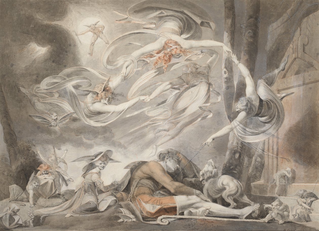 Sen pasterzy, 1786 autorstwa Johann Heinrich Füssli