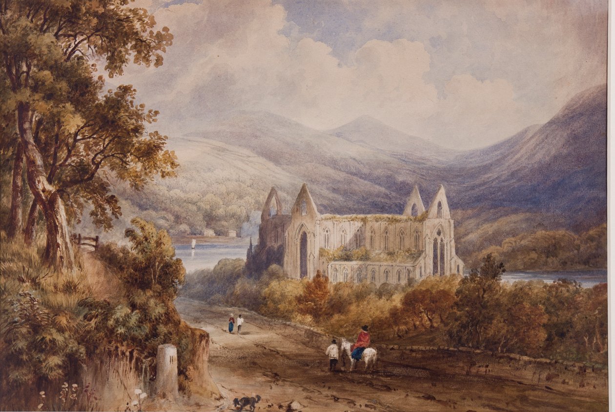 Opactwo Tintern, ok. 1840 r. autorstwa Henry Gastineau
