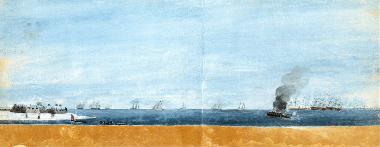 Poranek po ataku na wyspę Sullivans, 29 czerwca 1776 r. autorstwa Henry Gray