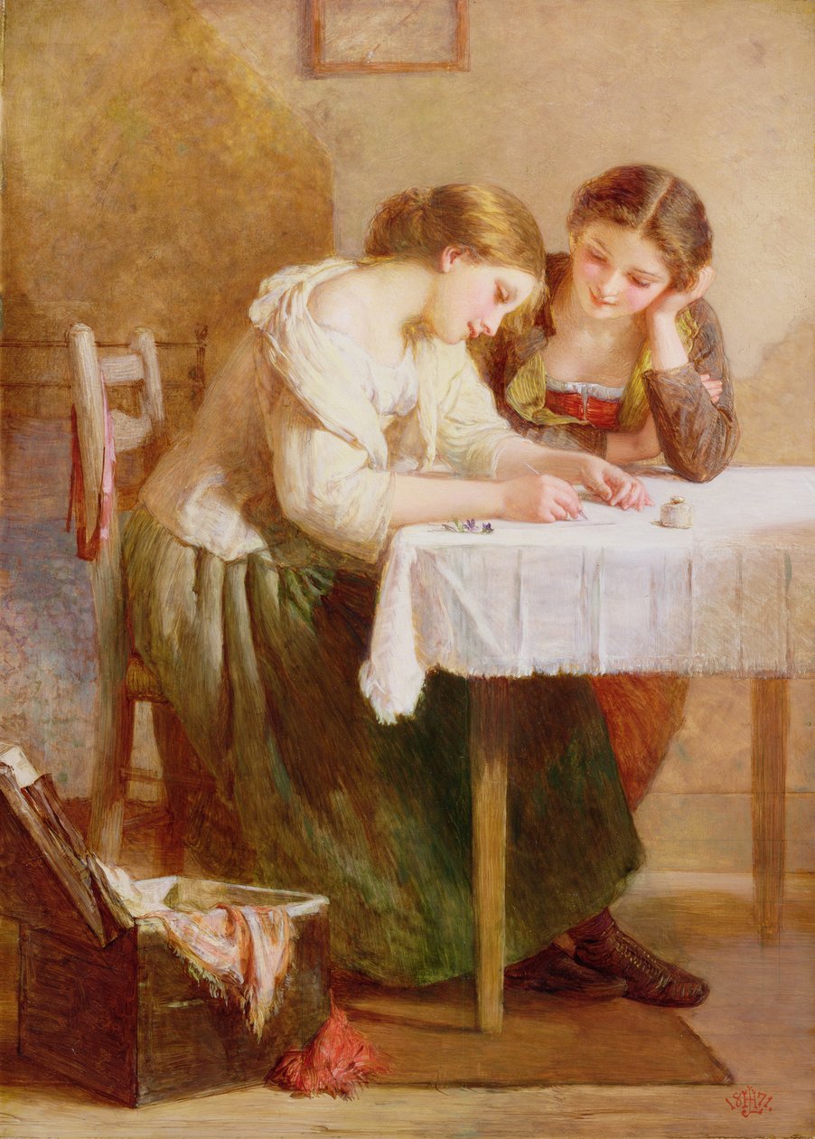 List miłosny, 1871 autorstwa Henry Le Jeune