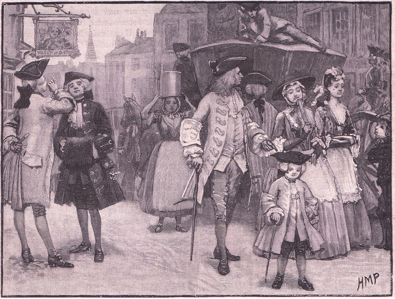 Kostiumy z okresu Jerzego III autorstwa Henry Marriott Paget