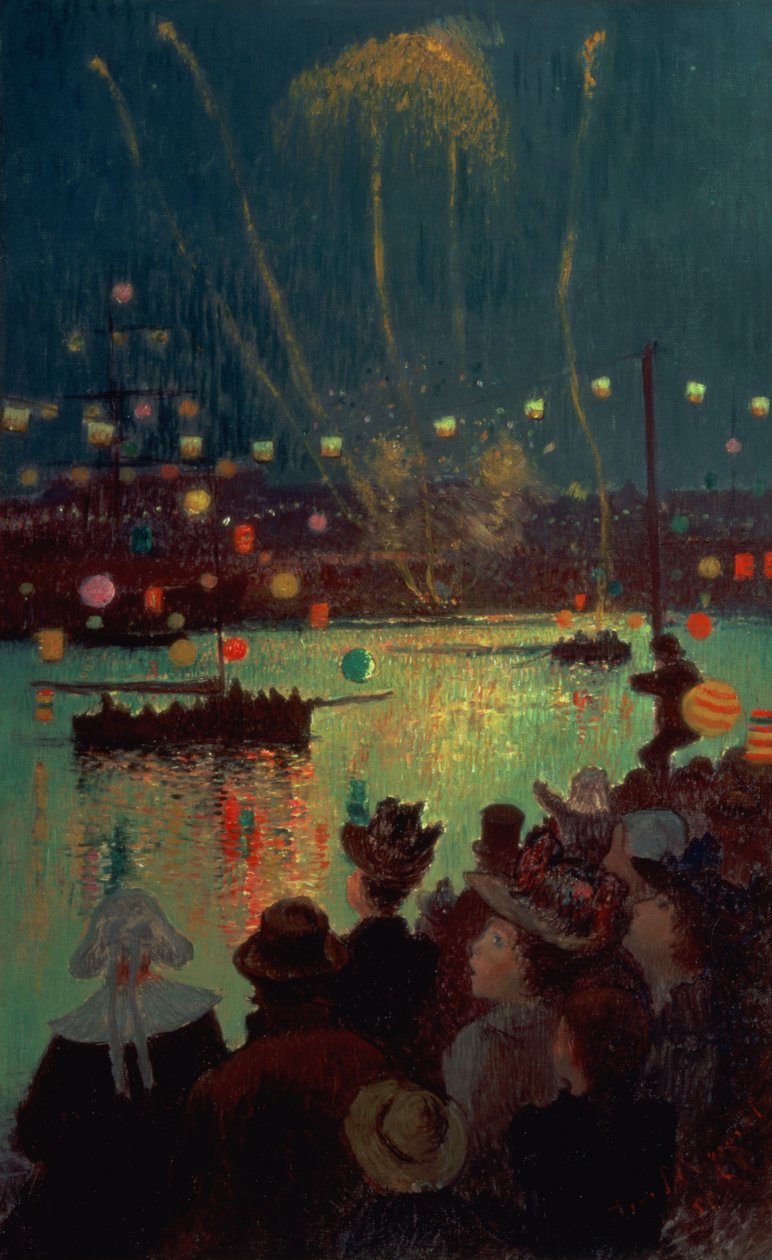 Dzień Bastylii w Lorient, 1892 autorstwa Henry Moret