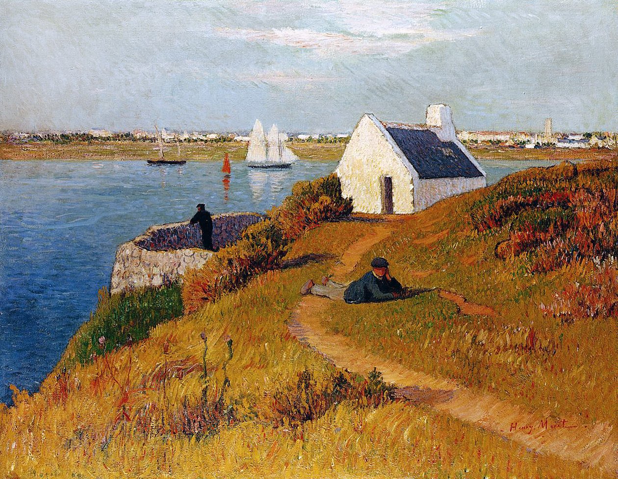 Widok Lorient, Bretania, ok. 1895 r. autorstwa Henry Moret