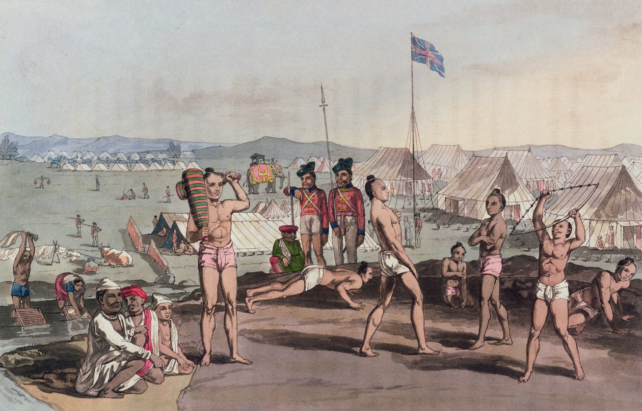 Ukhara z widokiem na British Residents Camp, z 