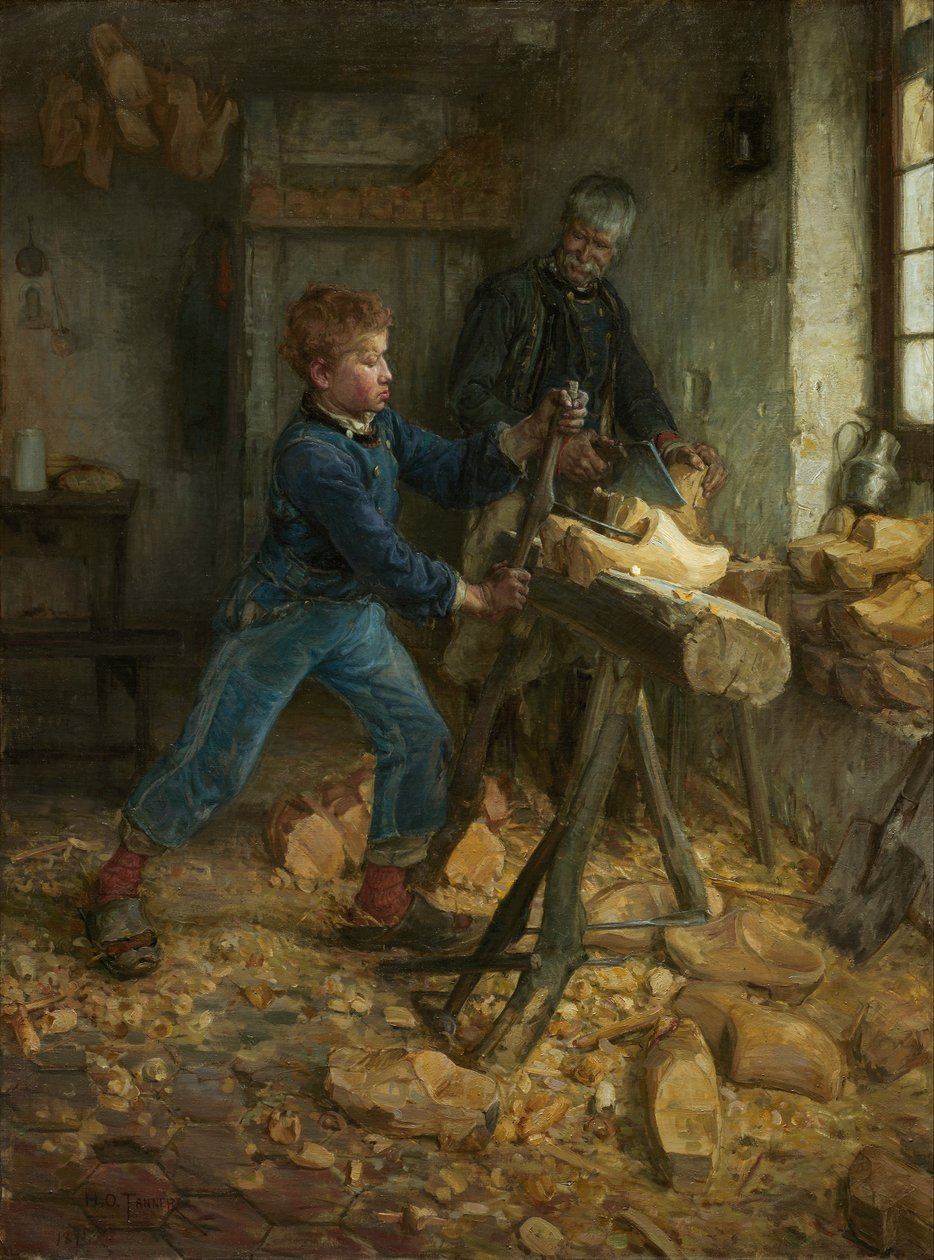 Młody twórca sabotów autorstwa Henry Ossawa Tanner
