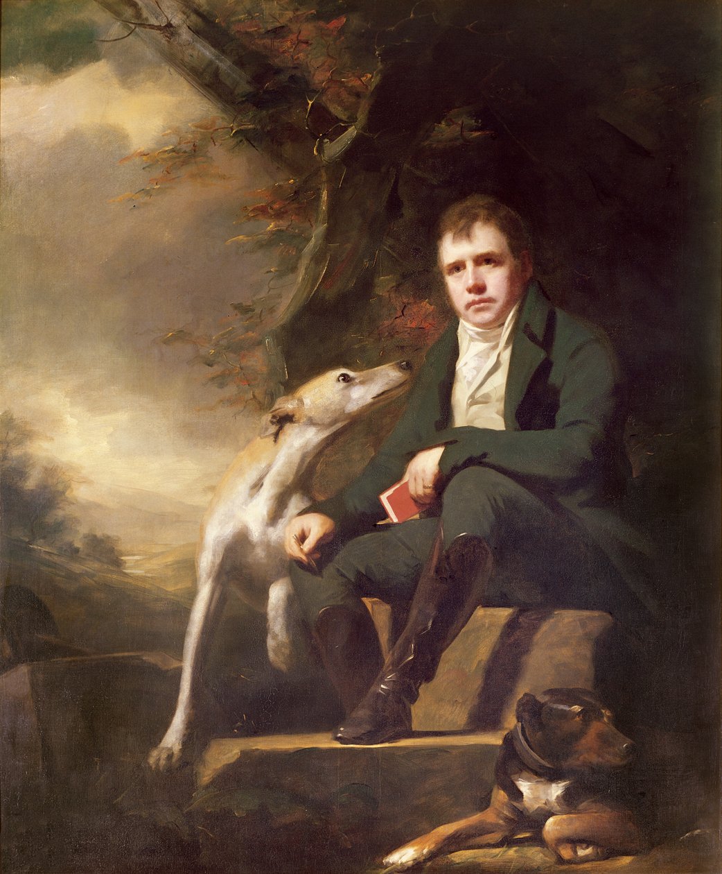 Portret Sir Waltera Scotta i jego psów autorstwa Henry Raeburn