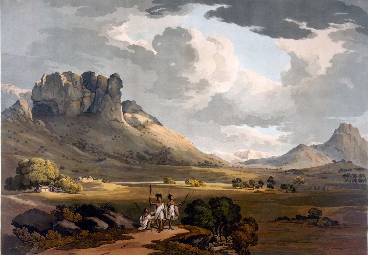 Vale of Calaat, Etiopia, ok. 1800 r. autorstwa Henry Salt