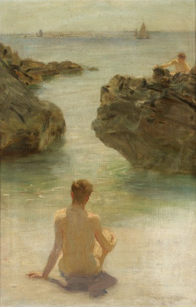 Chłopiec na plaży autorstwa Henry Scott Tuke