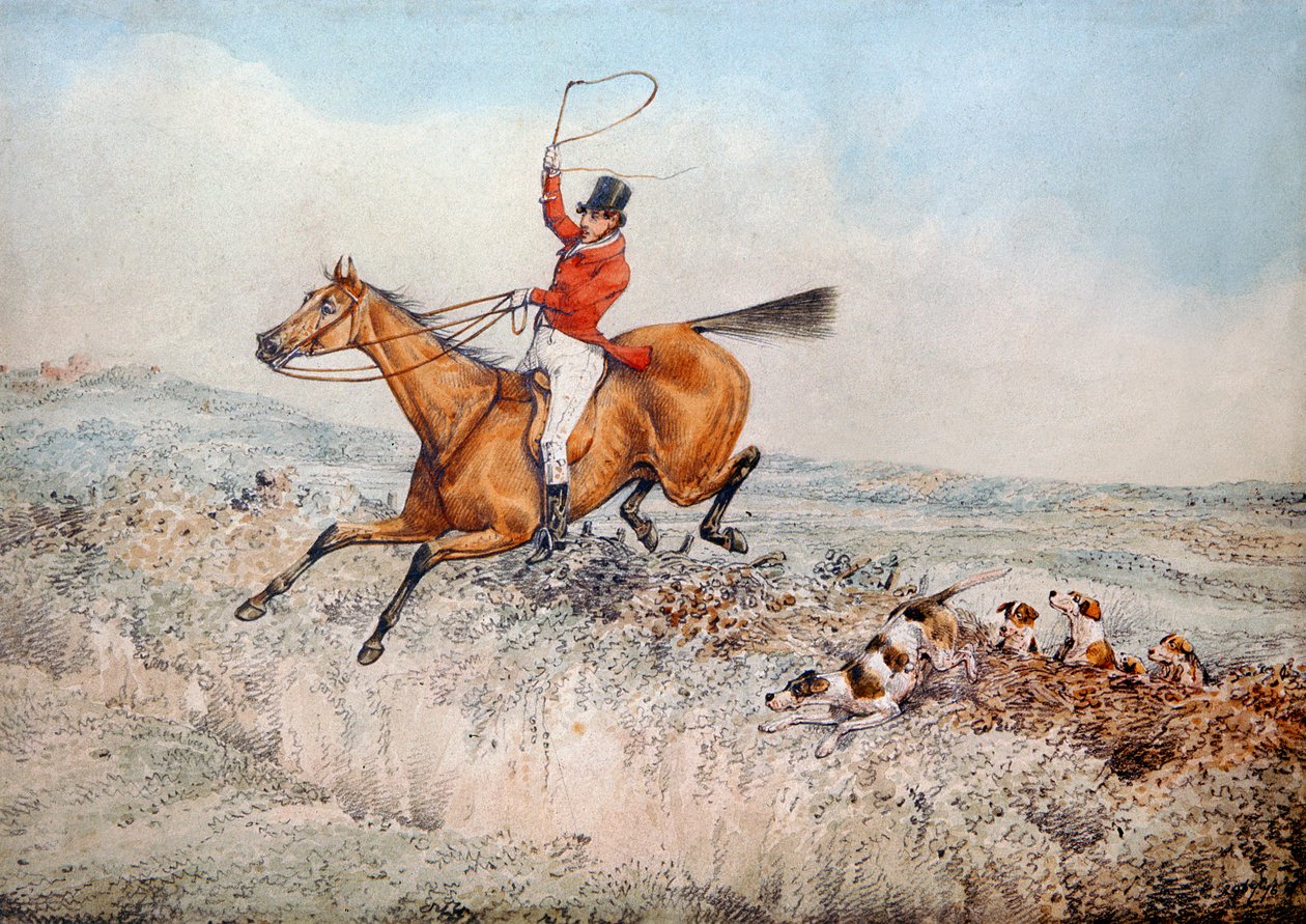 Polowanie na lisy, 1837 r. autorstwa Henry Thomas Alken