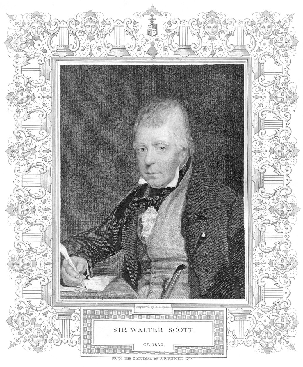 Portret Waltera Scotta autorstwa Henry Thomas Ryall