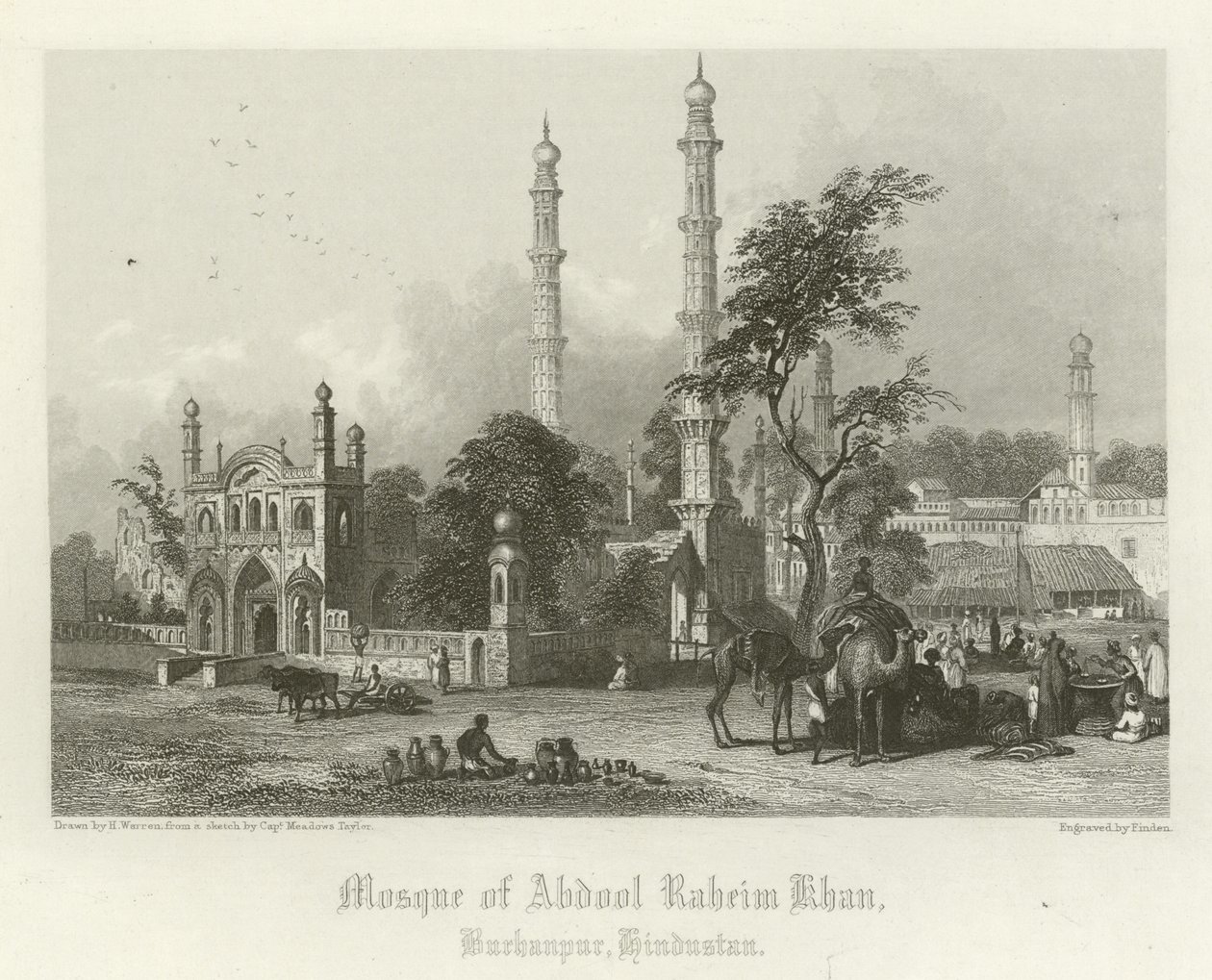 Meczet Abdula Rahima Khana, Burhanpur, Indie autorstwa Henry Warren