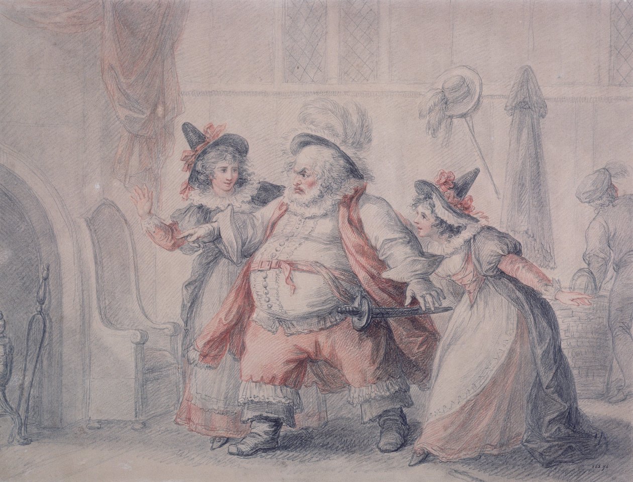 Ucieczka Falstaffa autorstwa Henry William Bunbury
