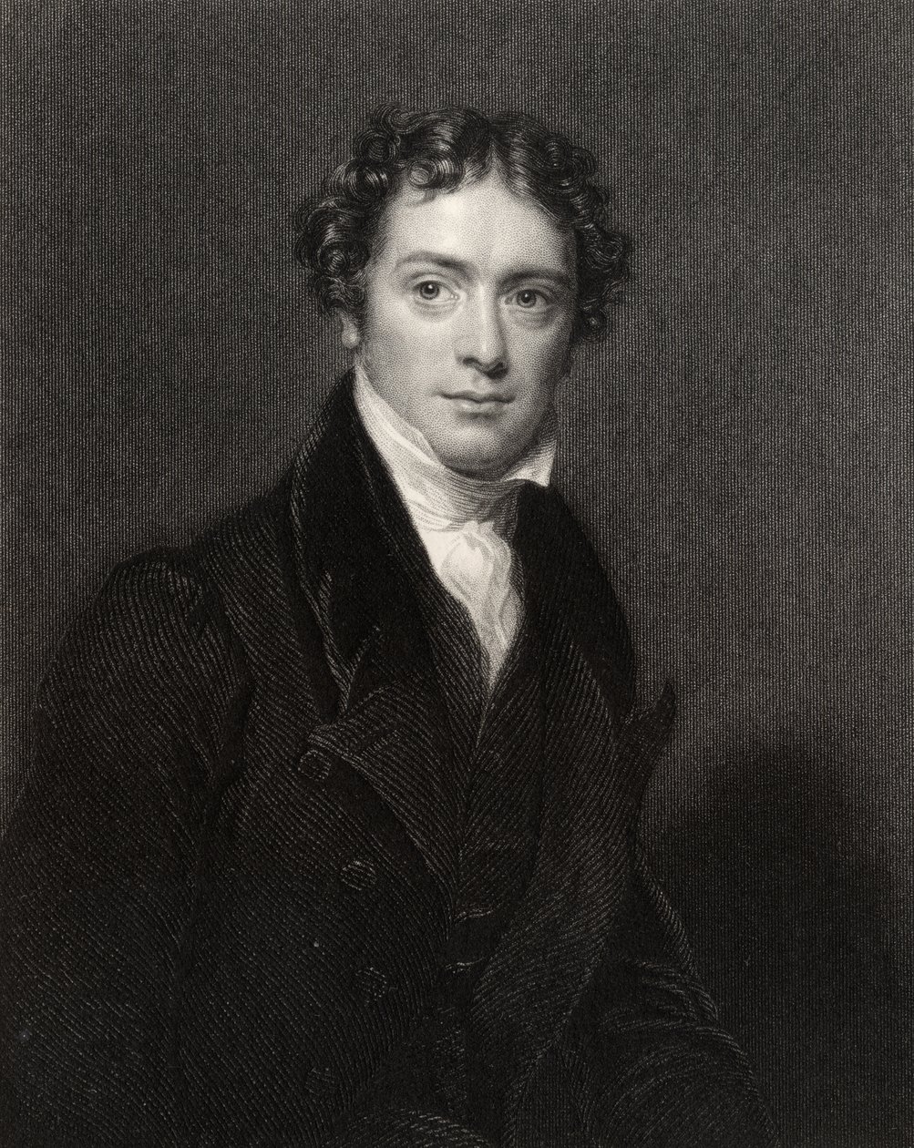 Michael Faraday, sztychowany przez J. Cochrana, z „Narodowej Galerii Portretów, tom V”, wydana ok. 1835 r. autorstwa Henry William Pickersgill