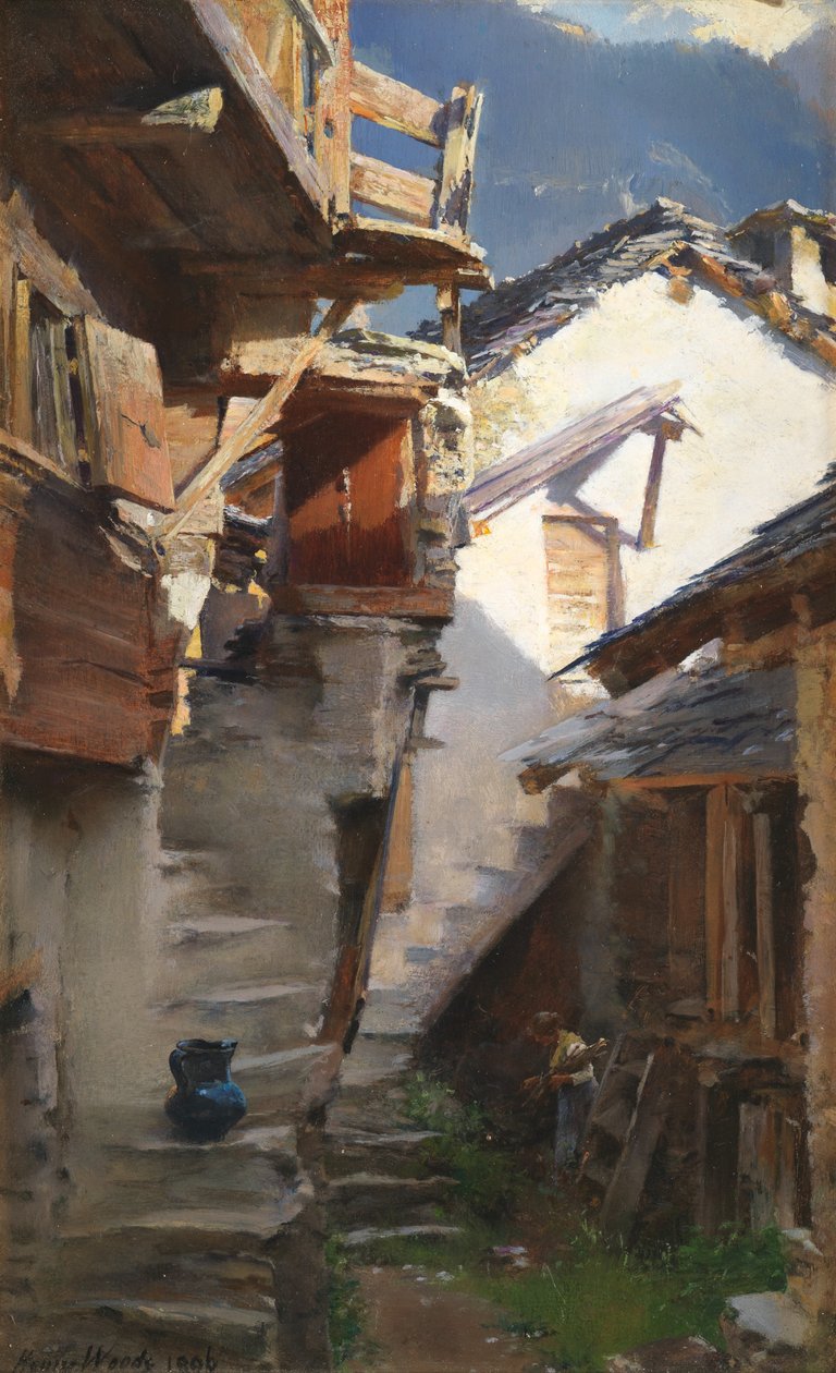 W Dolinie Rodanu, 1896 r. autorstwa Henry Woods