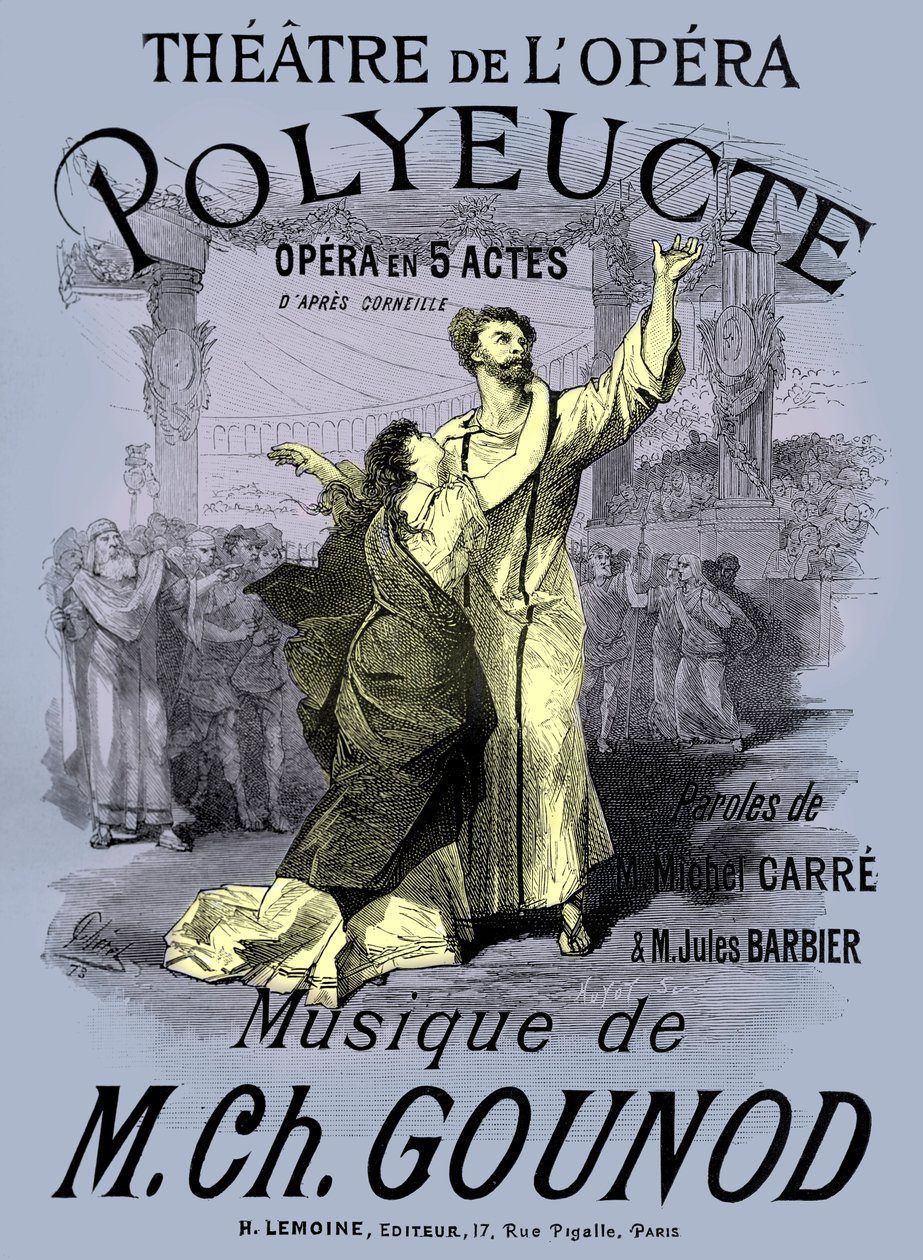 Opera „Polyeucte” Gounoda autorstwa Jean Le and workshop Noir