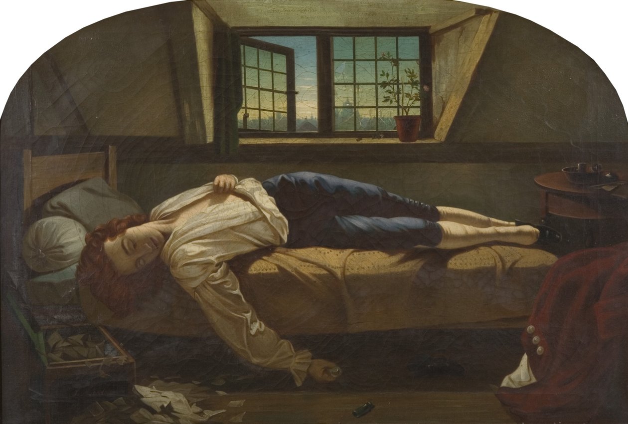 Śmierć Chattertona autorstwa Henry (after) Wallis