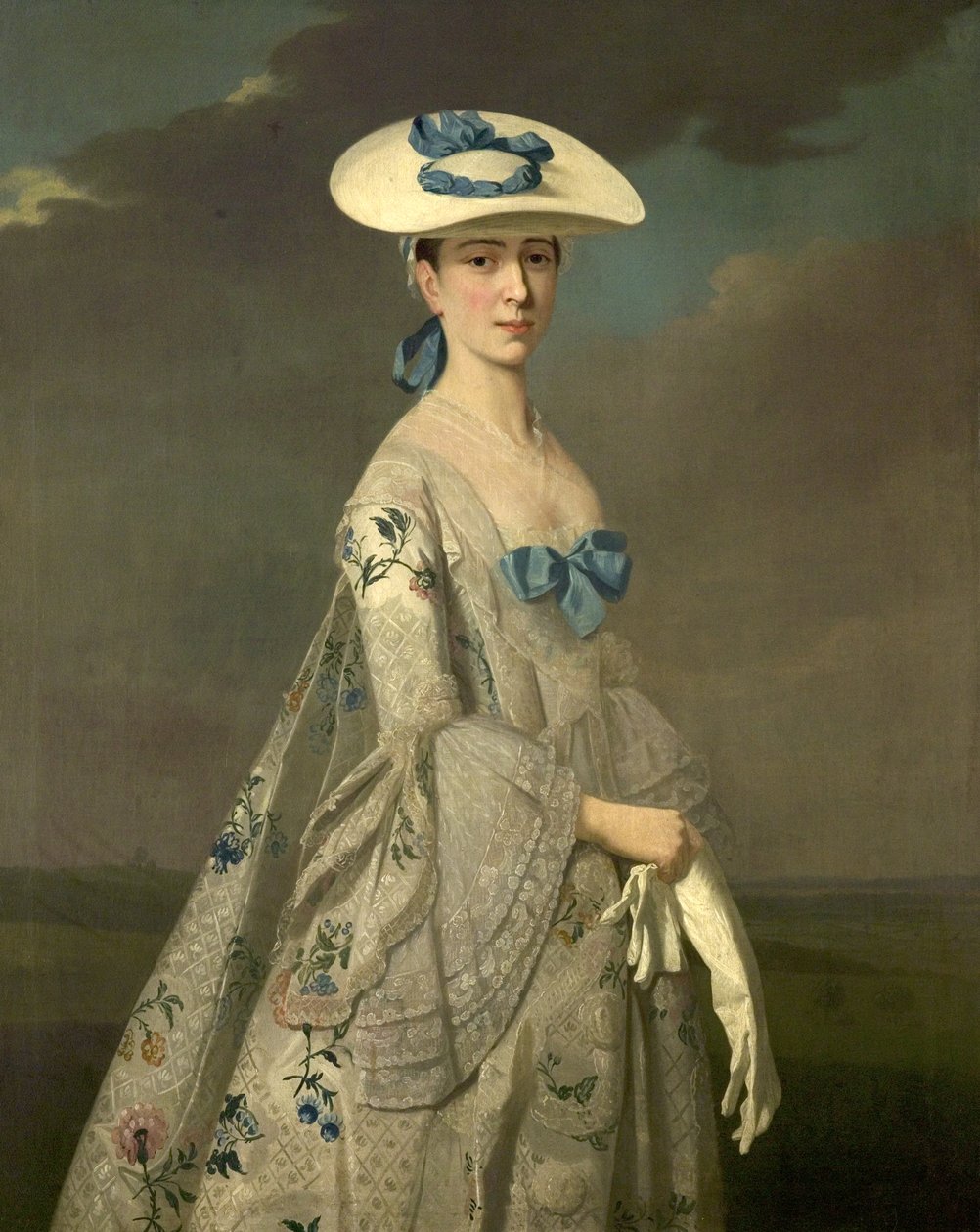 Miss Dixie, ok. 1750-55 (olej na płótnie) autorstwa Henry (attr.to) Pickering