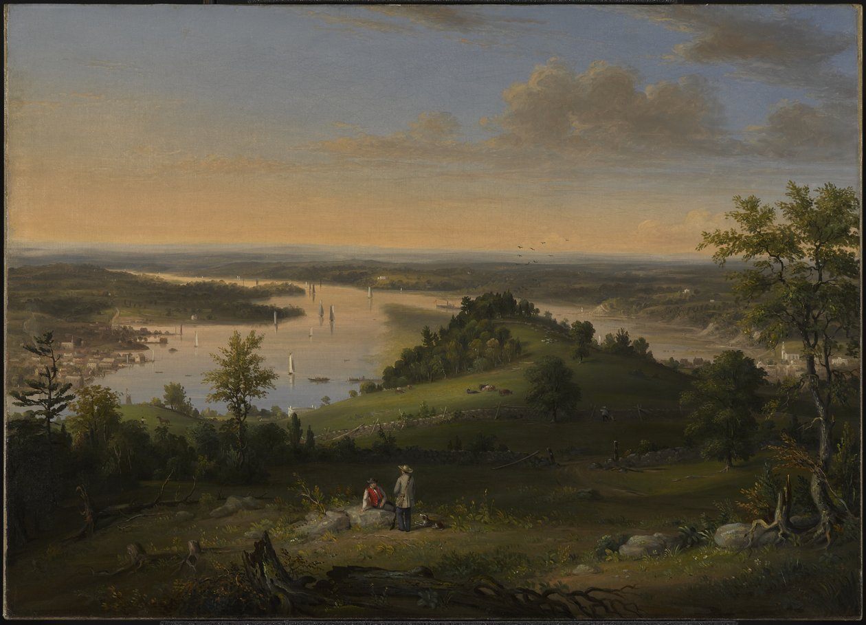 Scena nad rzeką Hudson, 1849 autorstwa Henry Ary