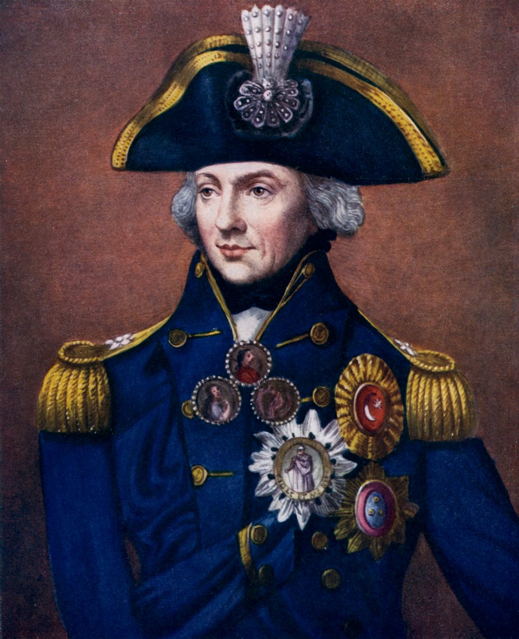 „Admirał Sir Horatio Nelson”, 1798-1799, c1920 autorstwa Henry Bone