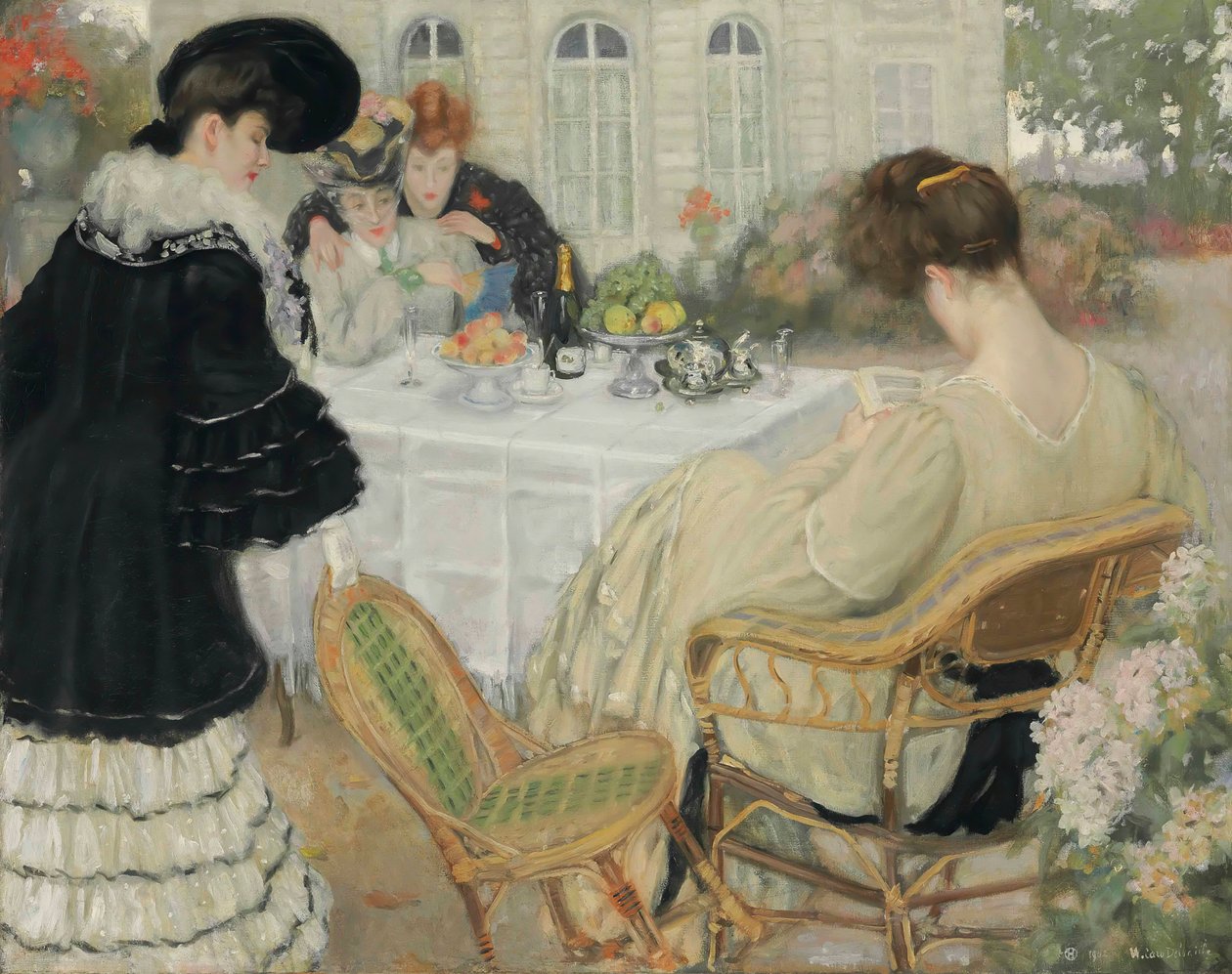 Panie pijące herbatę, 1902. autorstwa Henry Caro Delvaille