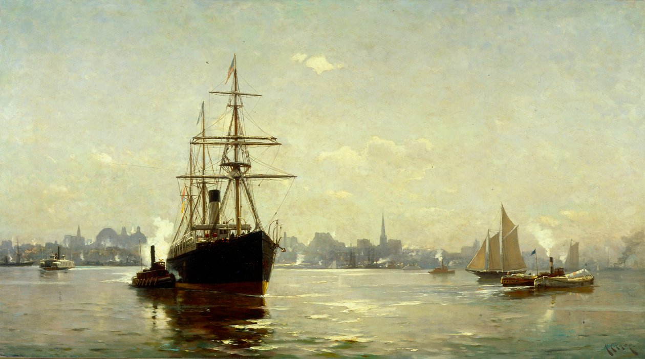 Port Nowego Jorku autorstwa Henry Chase