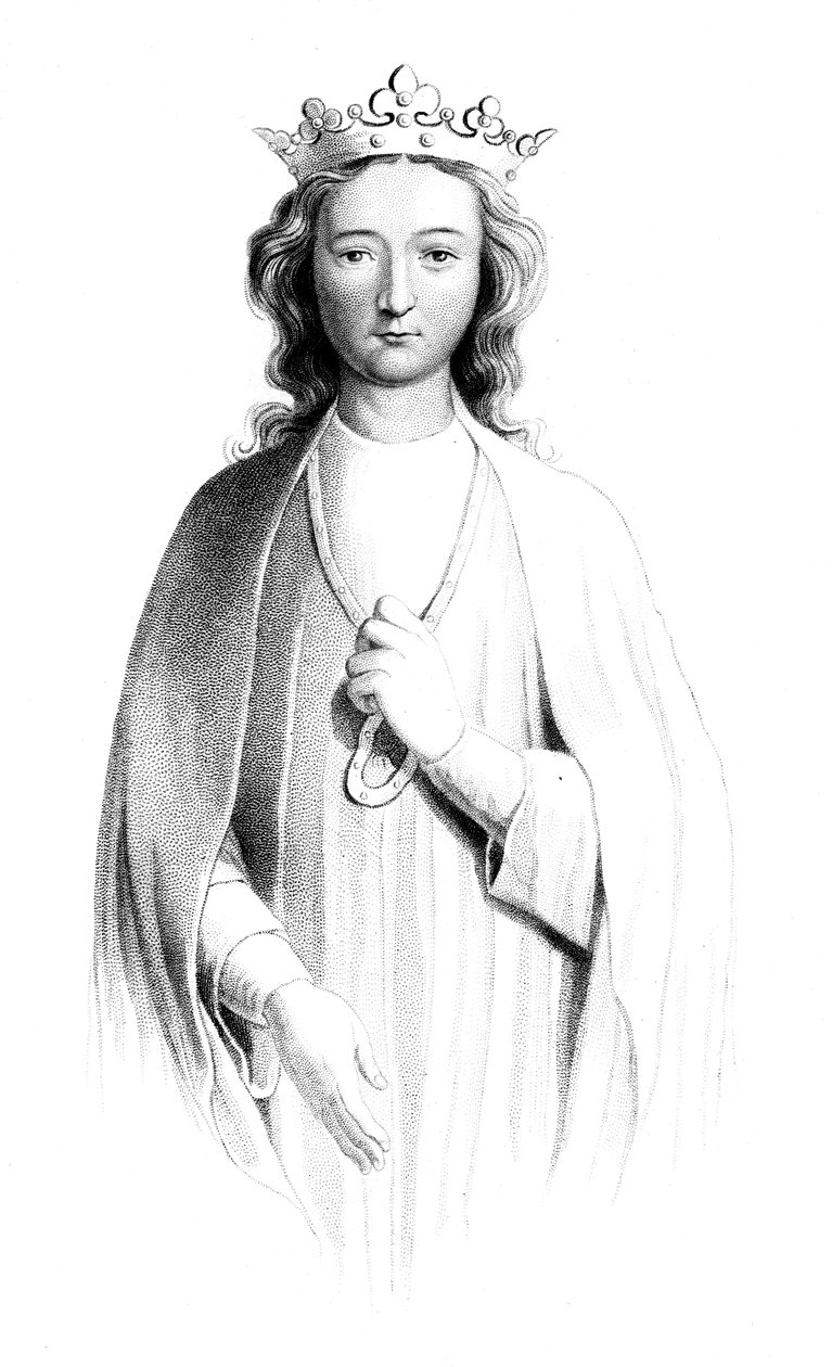Eleonora Kastylii 1241-1290, 1851. autorstwa Henry Colburn
