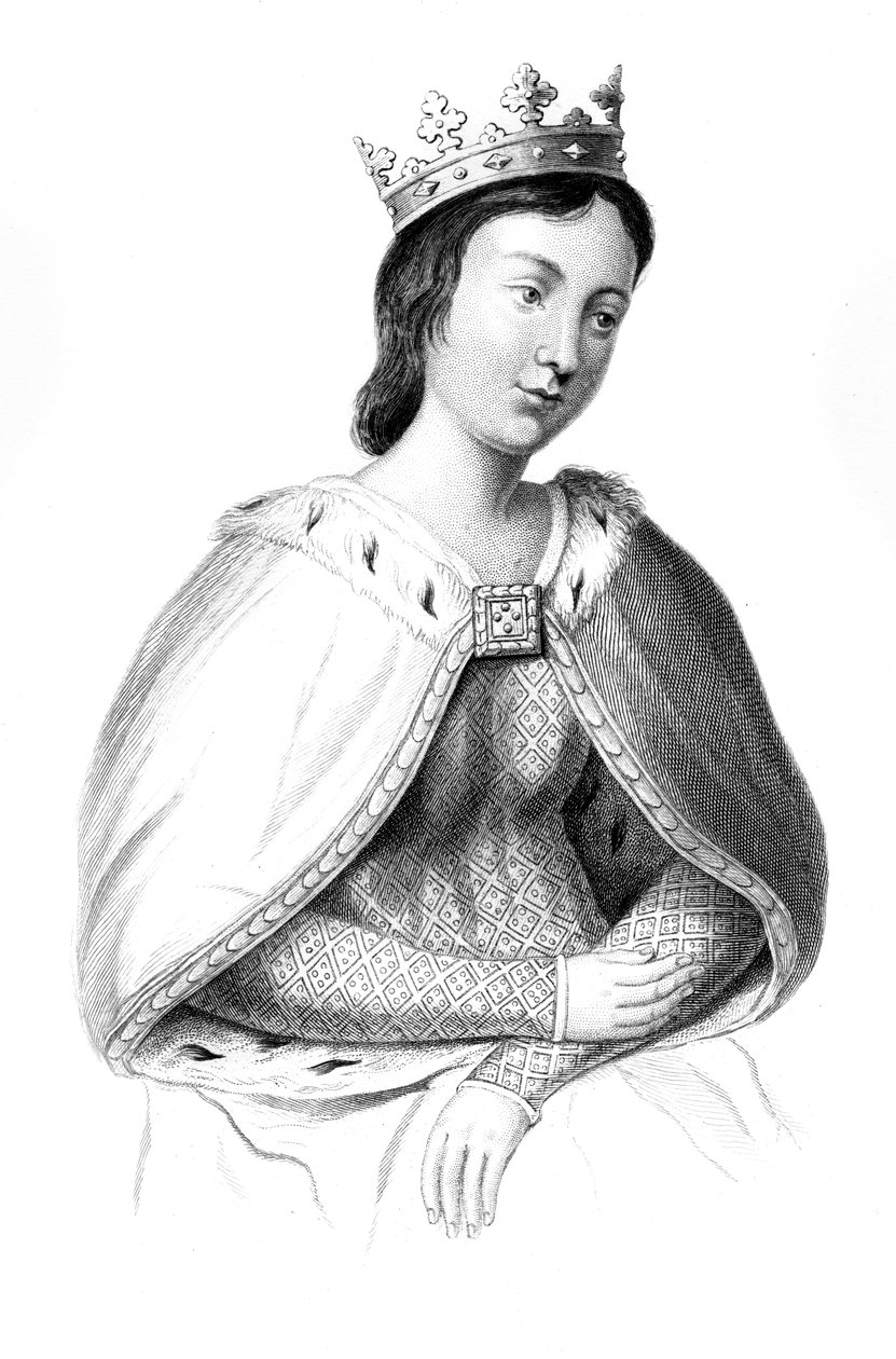 Eleonora z Prowansji c1223-1291, 1851. autorstwa Henry Colburn