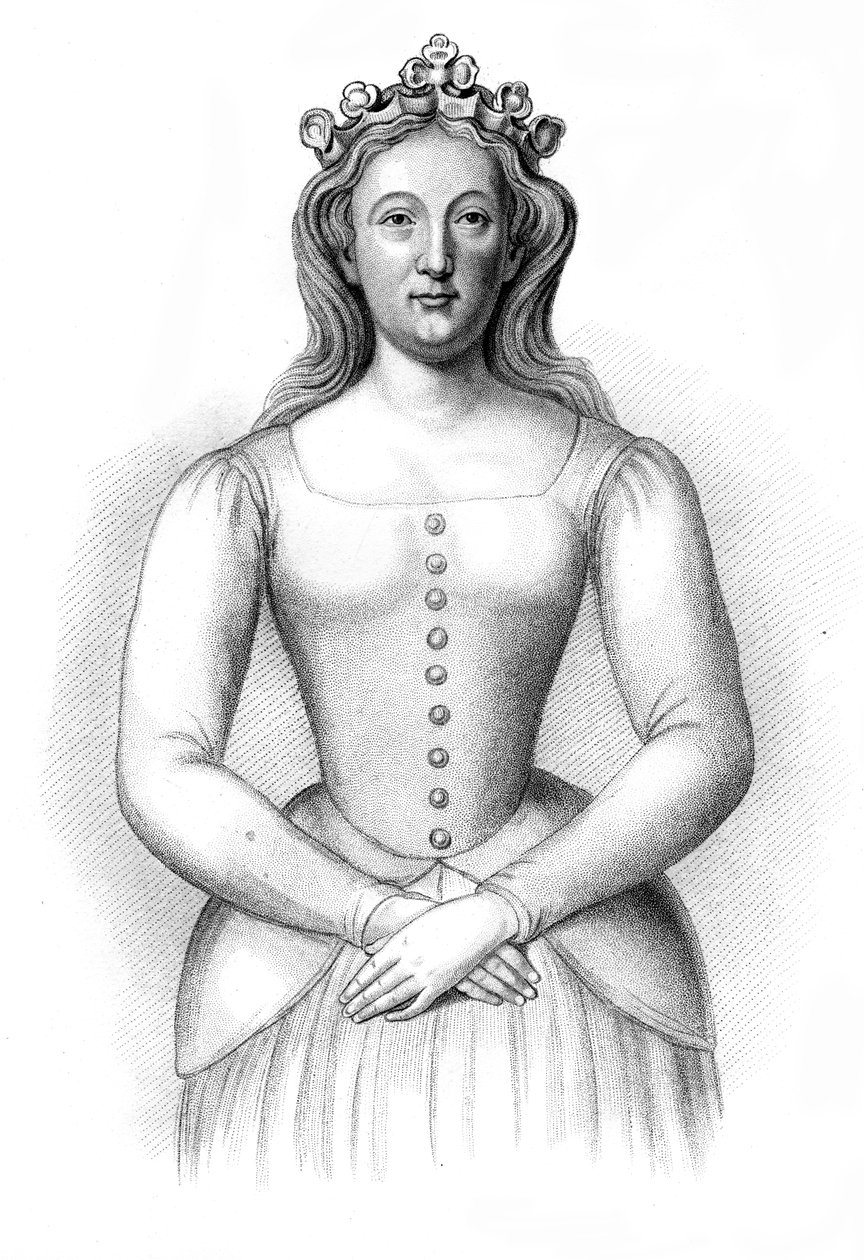 Filippa z Hainault, 1851. autorstwa Henry Colburn