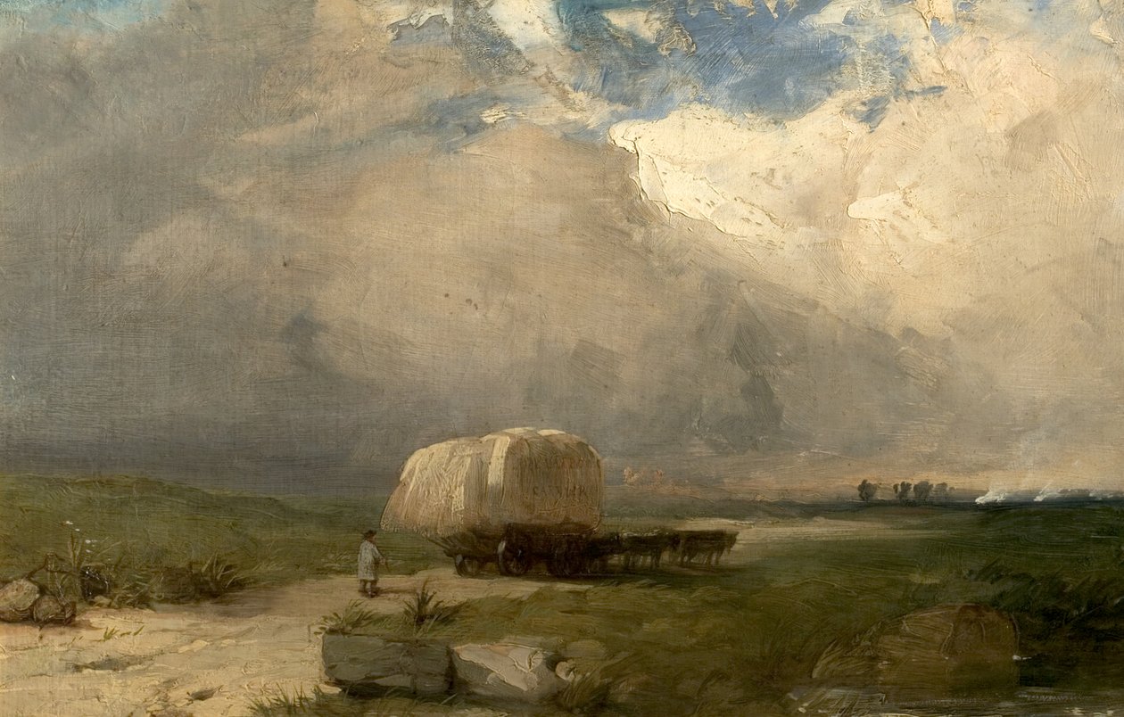 Wagon przewoźnika, ok. 1845 r. autorstwa Henry Dawson