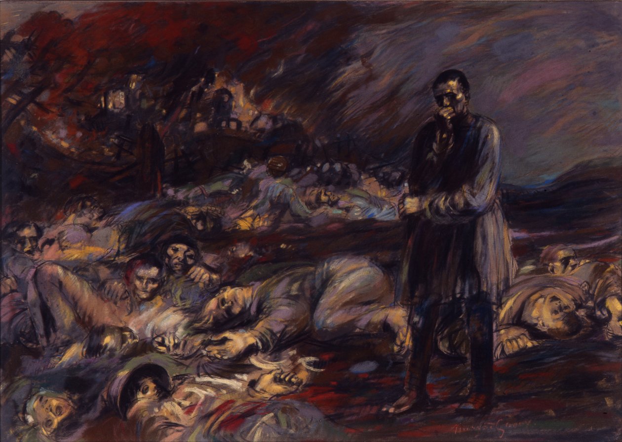 Kurierzy Charnel House autorstwa Henry De Groux