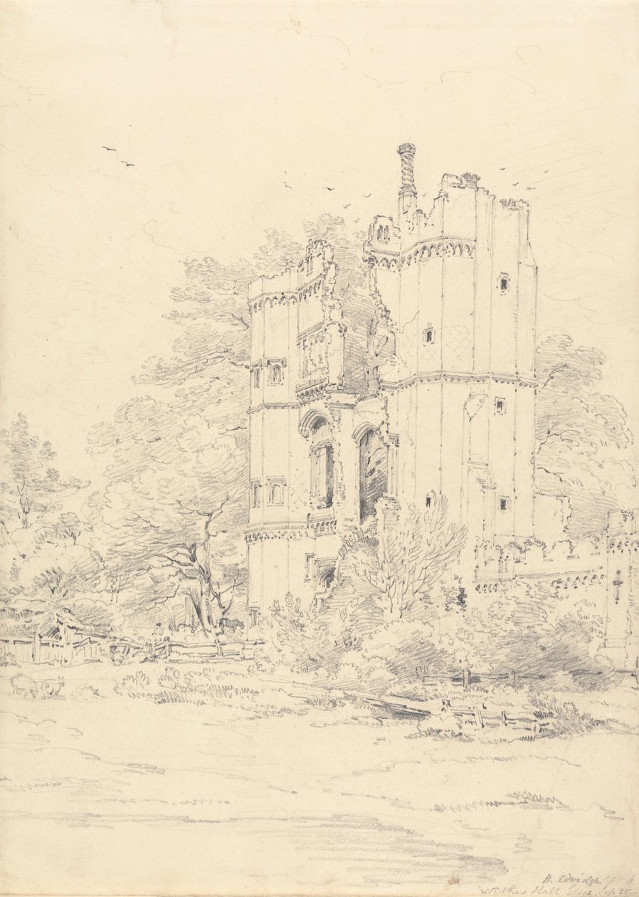 Nether Hall, hrabstwo Essex autorstwa Henry Edridge