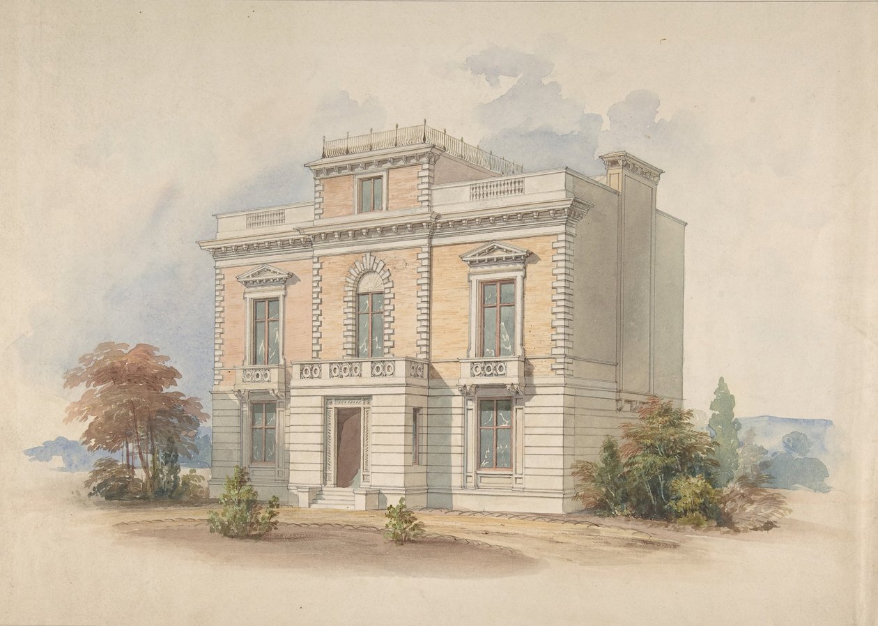 Willa włoska z lat 1820-1885. autorstwa Henry Edward Kendall