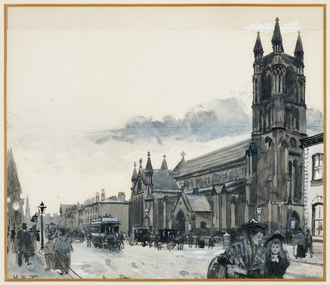 Kościół Świętej Trójcy, Stretford Road autorstwa Henry Edward Tidmarsh
