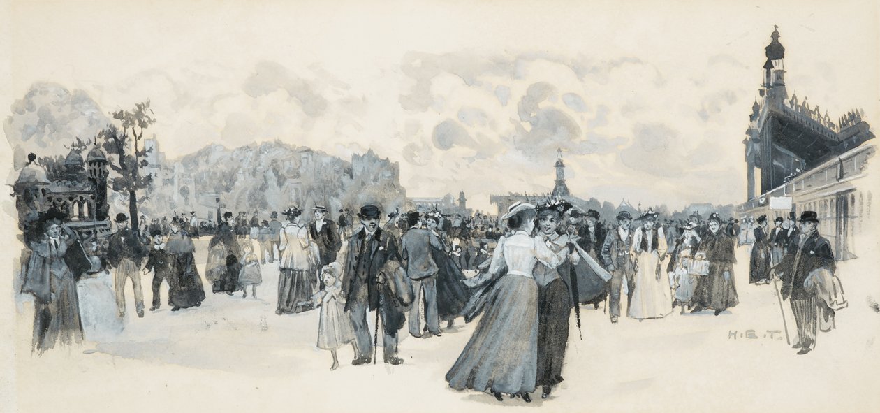 W ogrodach Belle Vue autorstwa Henry Edward Tidmarsh