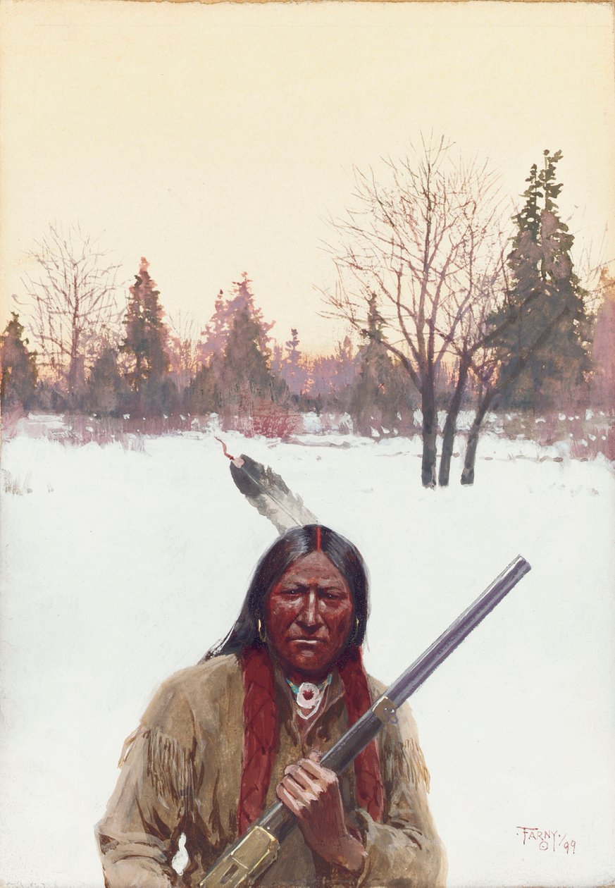 Łowca, 1899 autorstwa Henry Francois Farny
